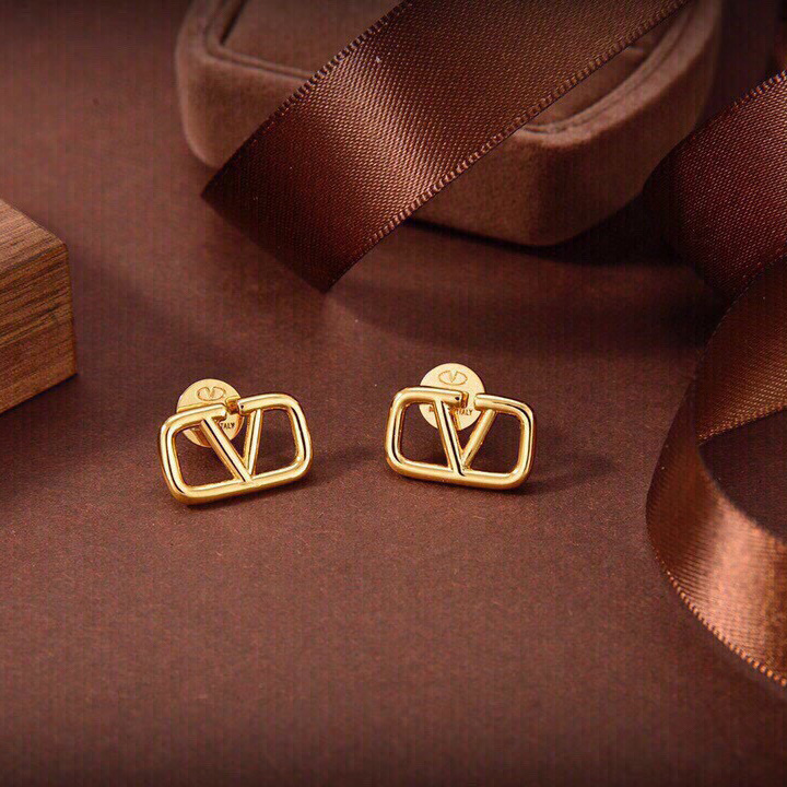 Valenti VLogo Signature Metal Earrings - FashionPlug