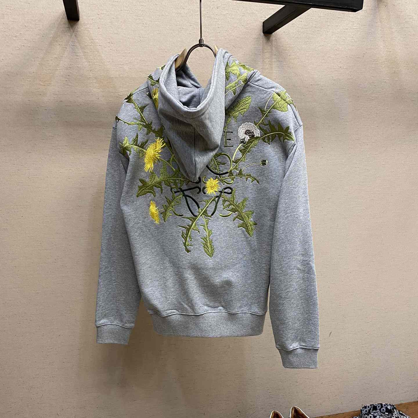 Loewe Anagram Flowers Hoodie In Cotton - FashionPlug