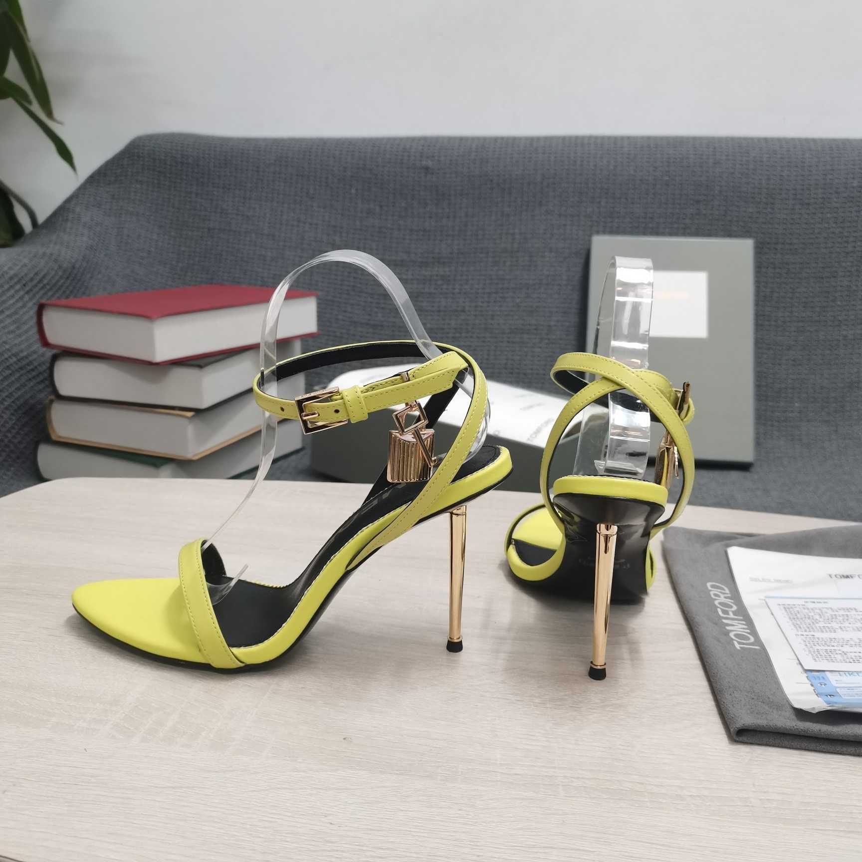 Tom Ford Naked 105mm Leather Sandals - FashionPlug