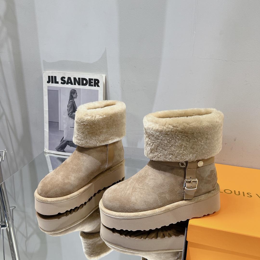 Louis Vuitton Aspen Platform Ankle Boot   - FashionPlug