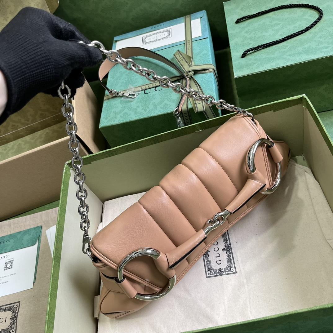 Gucci Horsebit Chain Medium Shoulder Bag (38x 15x 16cm) - FashionPlug