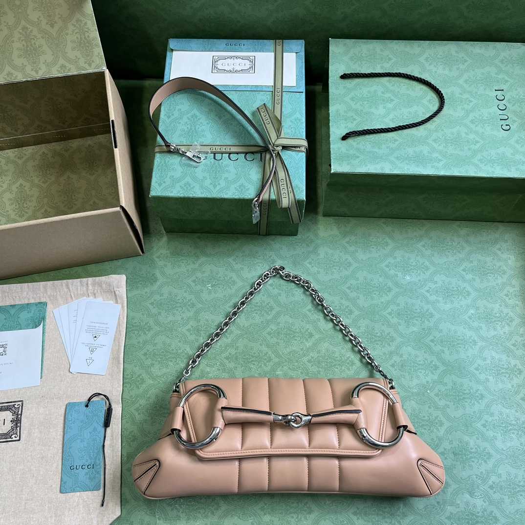 Gucci Horsebit Chain Medium Shoulder Bag (38x 15x 16cm) - FashionPlug
