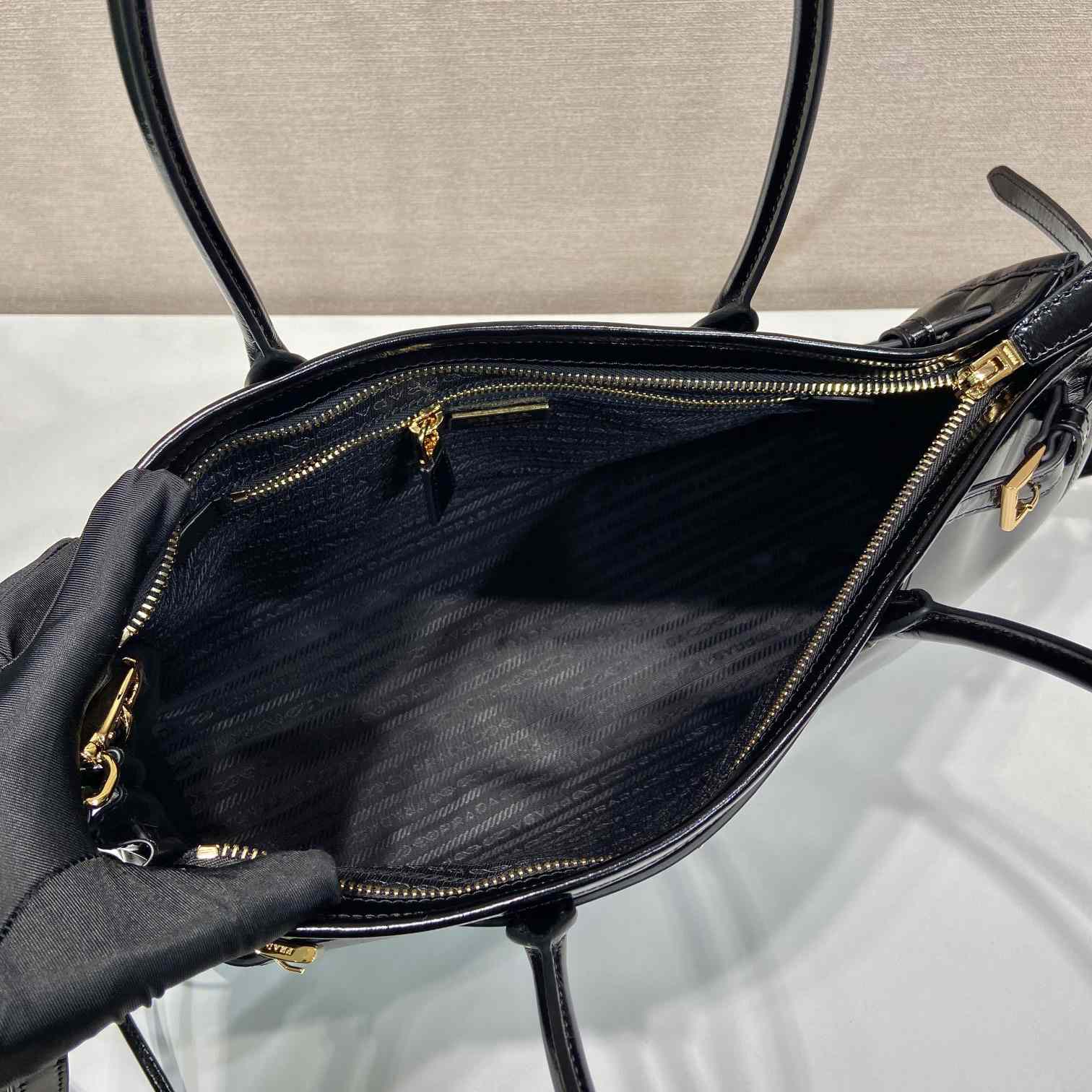 Prada Large Leather Handbag - FashionPlug