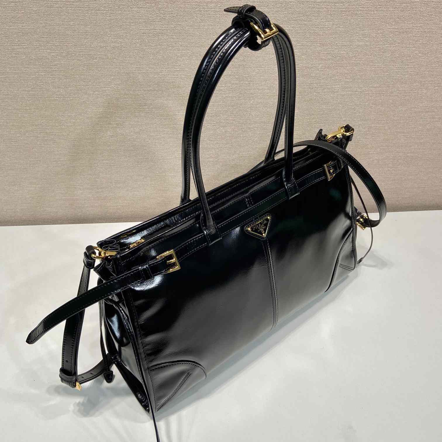 Prada Large Leather Handbag - FashionPlug