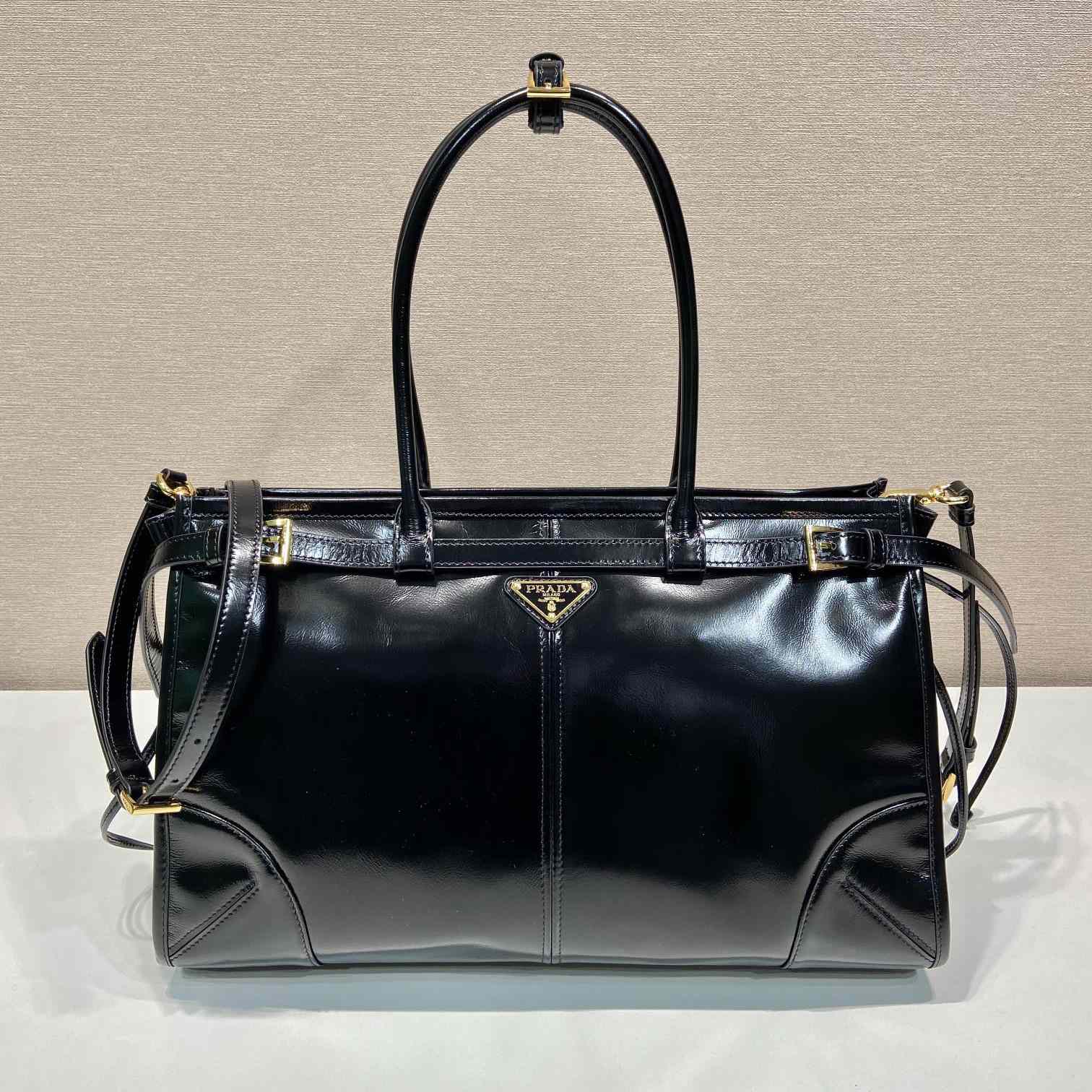 Prada Large Leather Handbag - FashionPlug