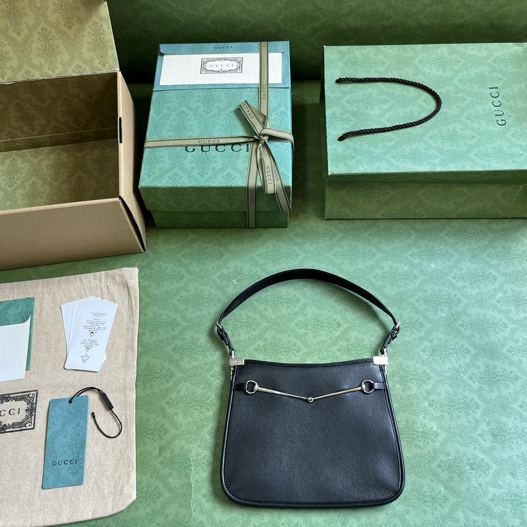 Gucci Horsebit Slim Small Shoulder Bag (23x 18.5x 3cm) - FashionPlug