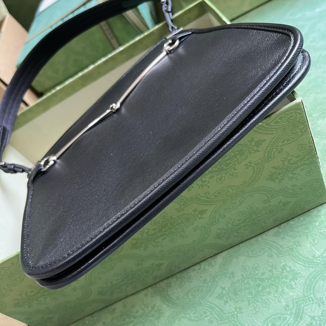 Gucci Horsebit Slim Small Shoulder Bag (23x 18.5x 3cm) - FashionPlug