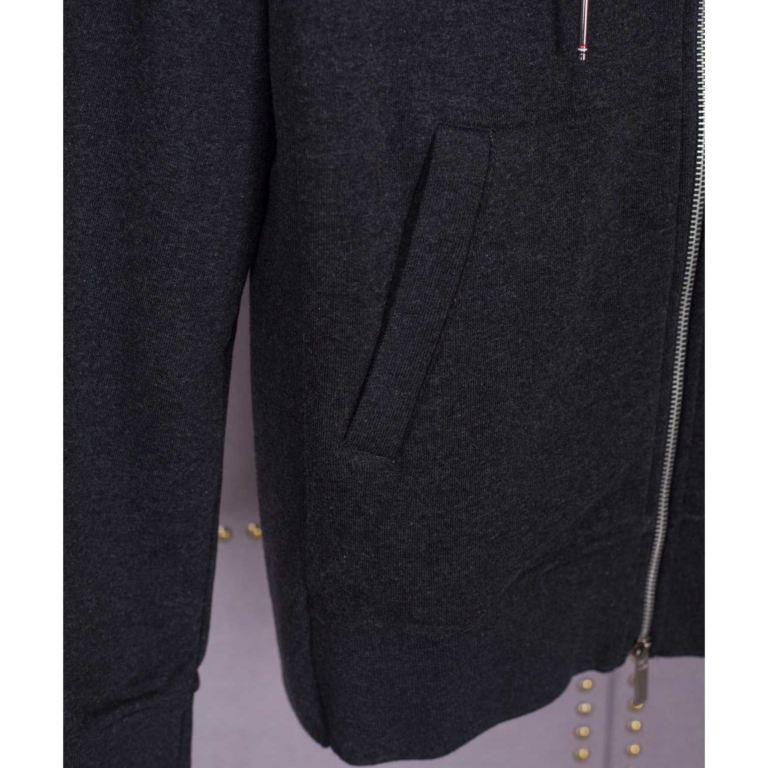 Thom Browne 4-Bar Zip-Up Cotton Hoodie - FashionPlug