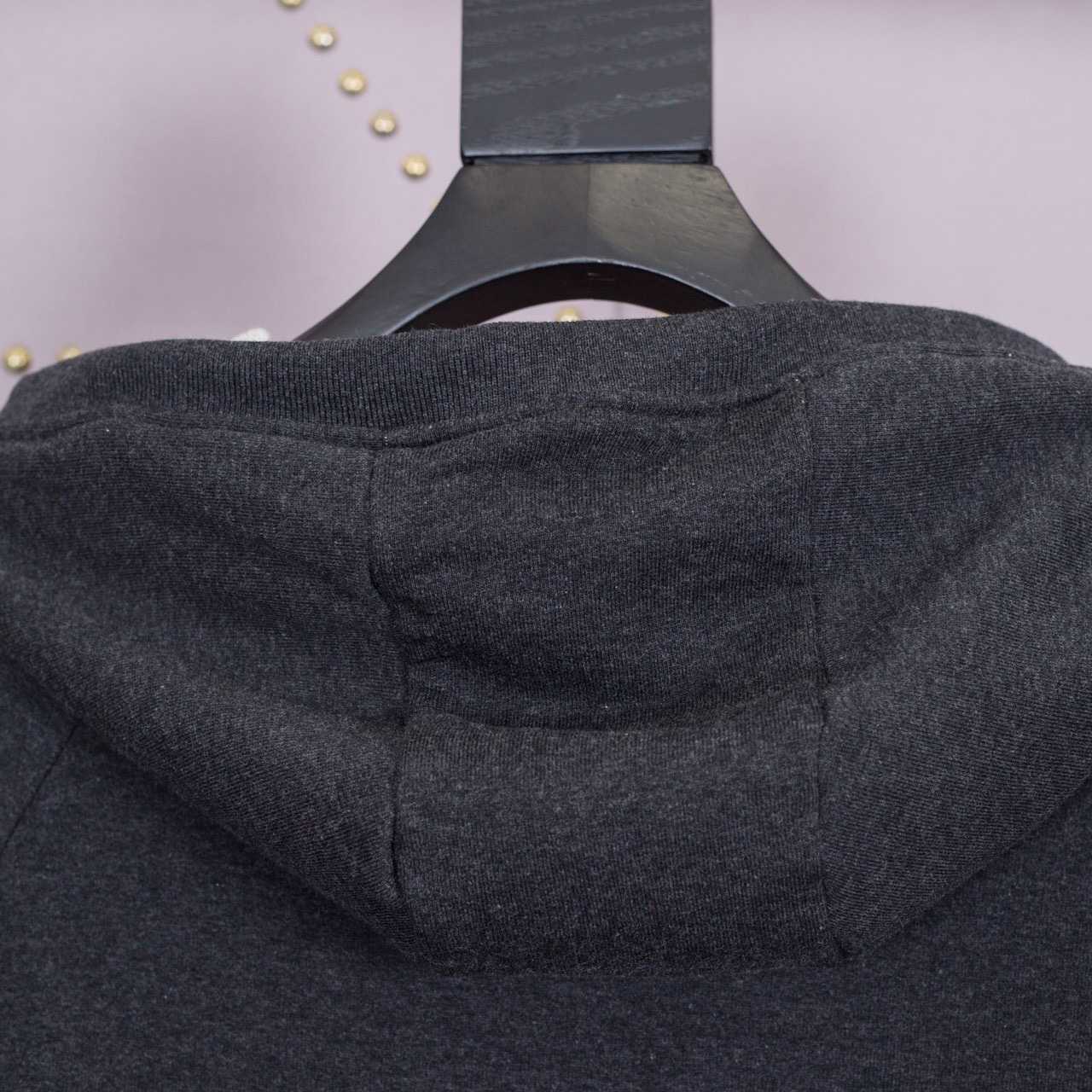 Thom Browne 4-Bar Zip-Up Cotton Hoodie - FashionPlug