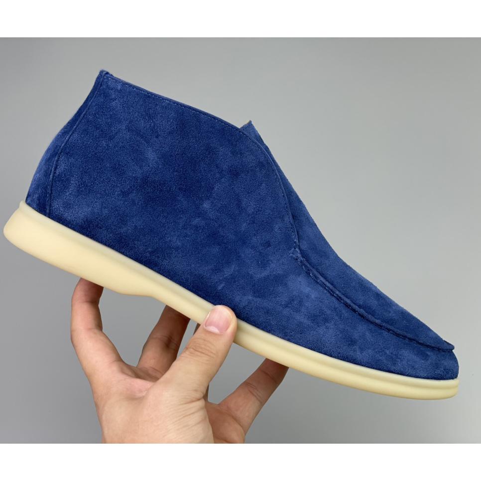 Loro Piana White Sole Summer Walk Loafers - FashionPlug