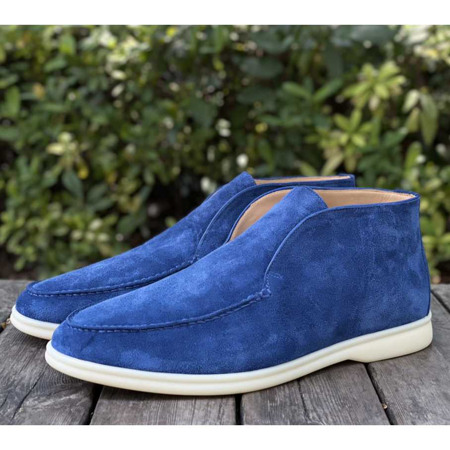 Loro Piana White Sole Summer Walk Loafers - FashionPlug