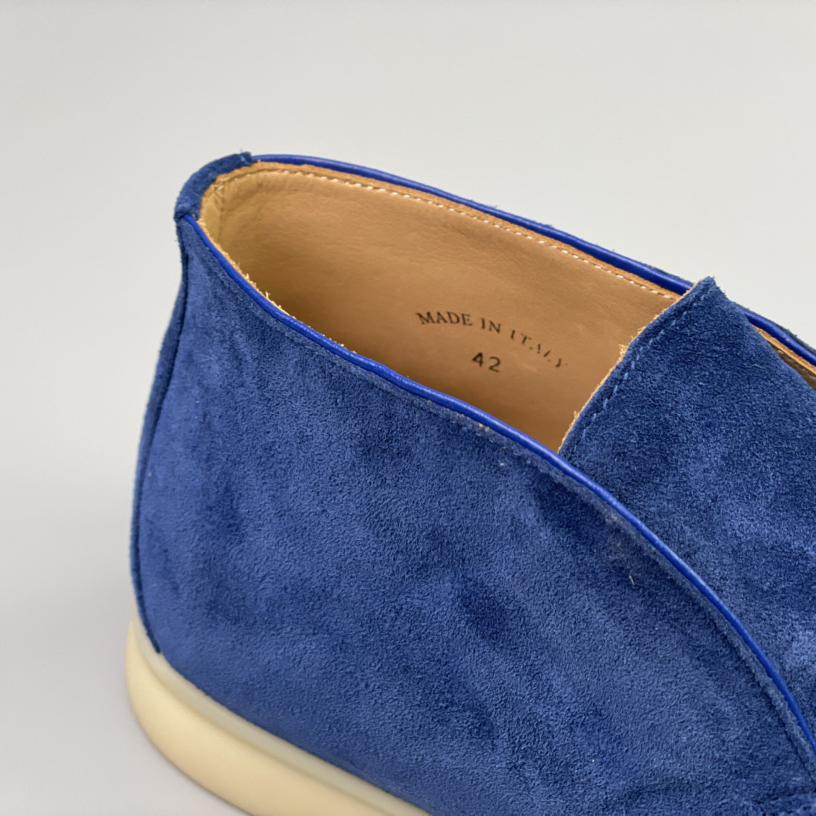 Loro Piana White Sole Summer Walk Loafers - FashionPlug