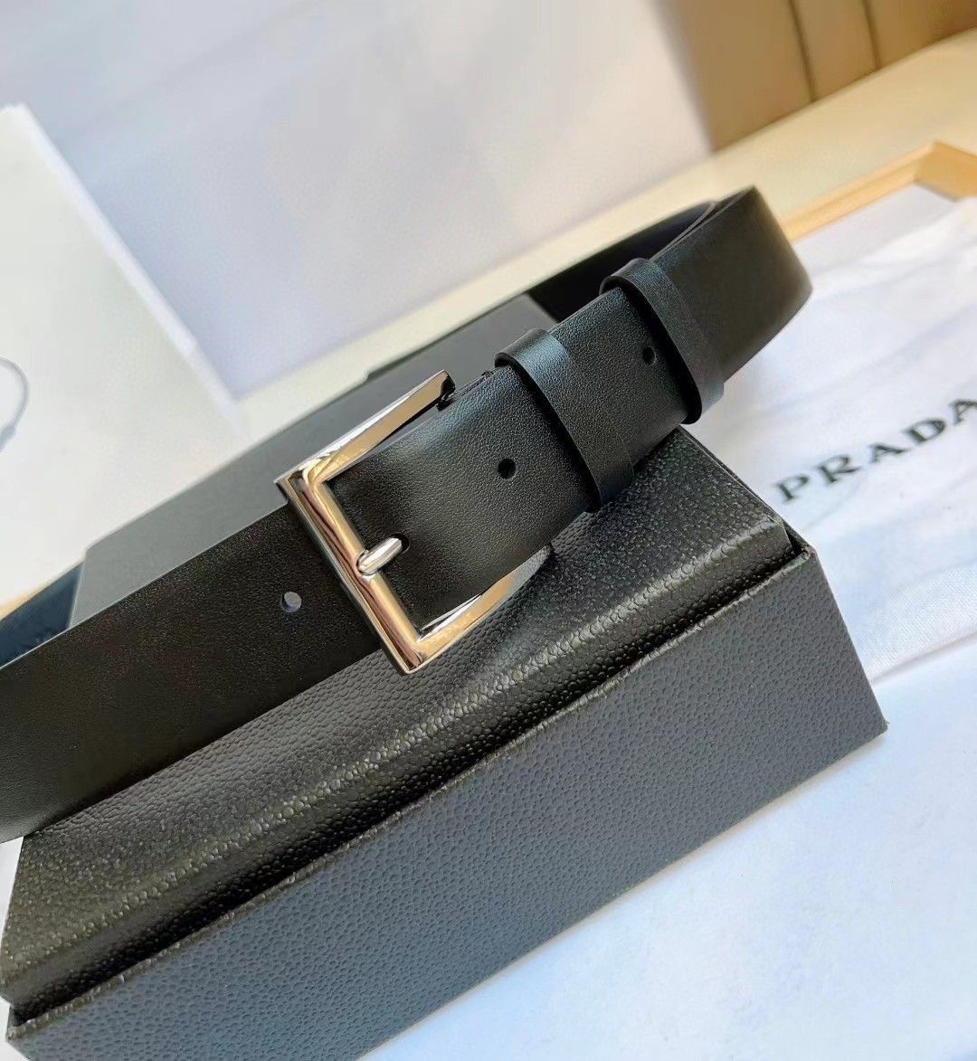 Prada Leather Belt - FashionPlug