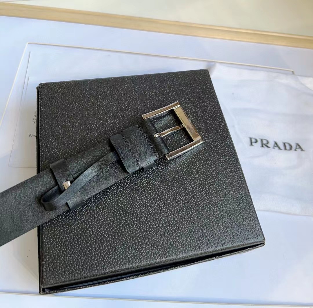 Prada Leather Belt - FashionPlug