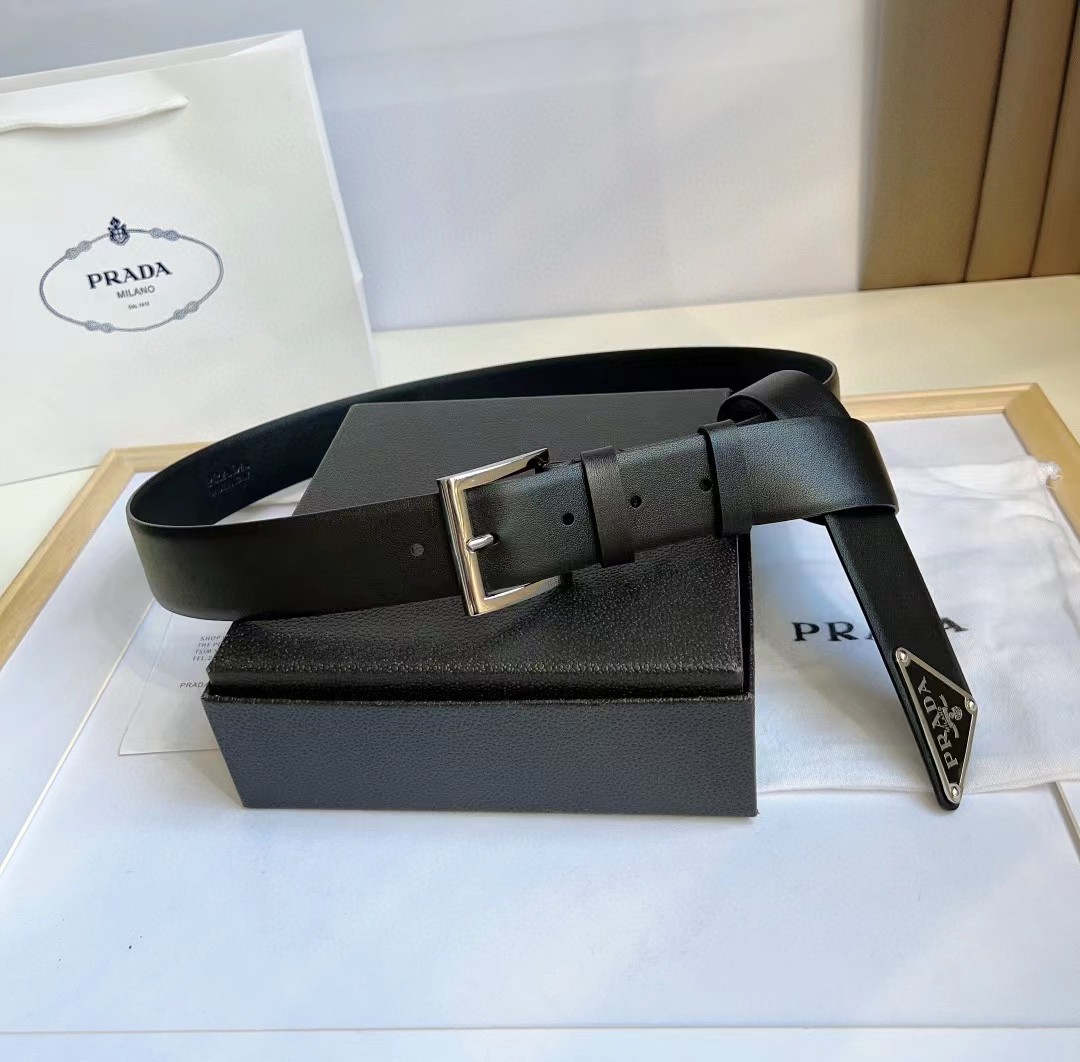 Prada Leather Belt - FashionPlug
