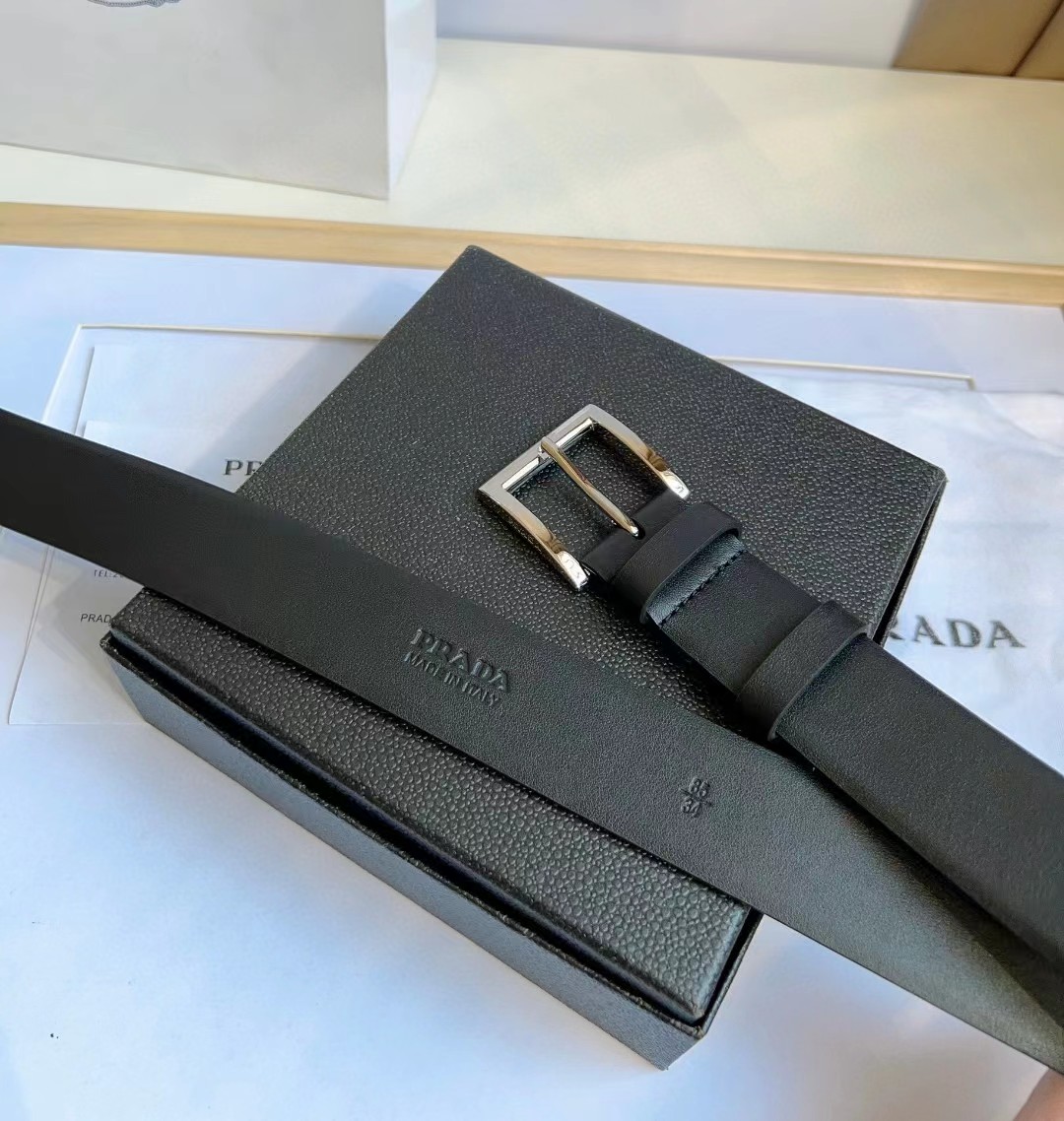 Prada Leather Belt - FashionPlug