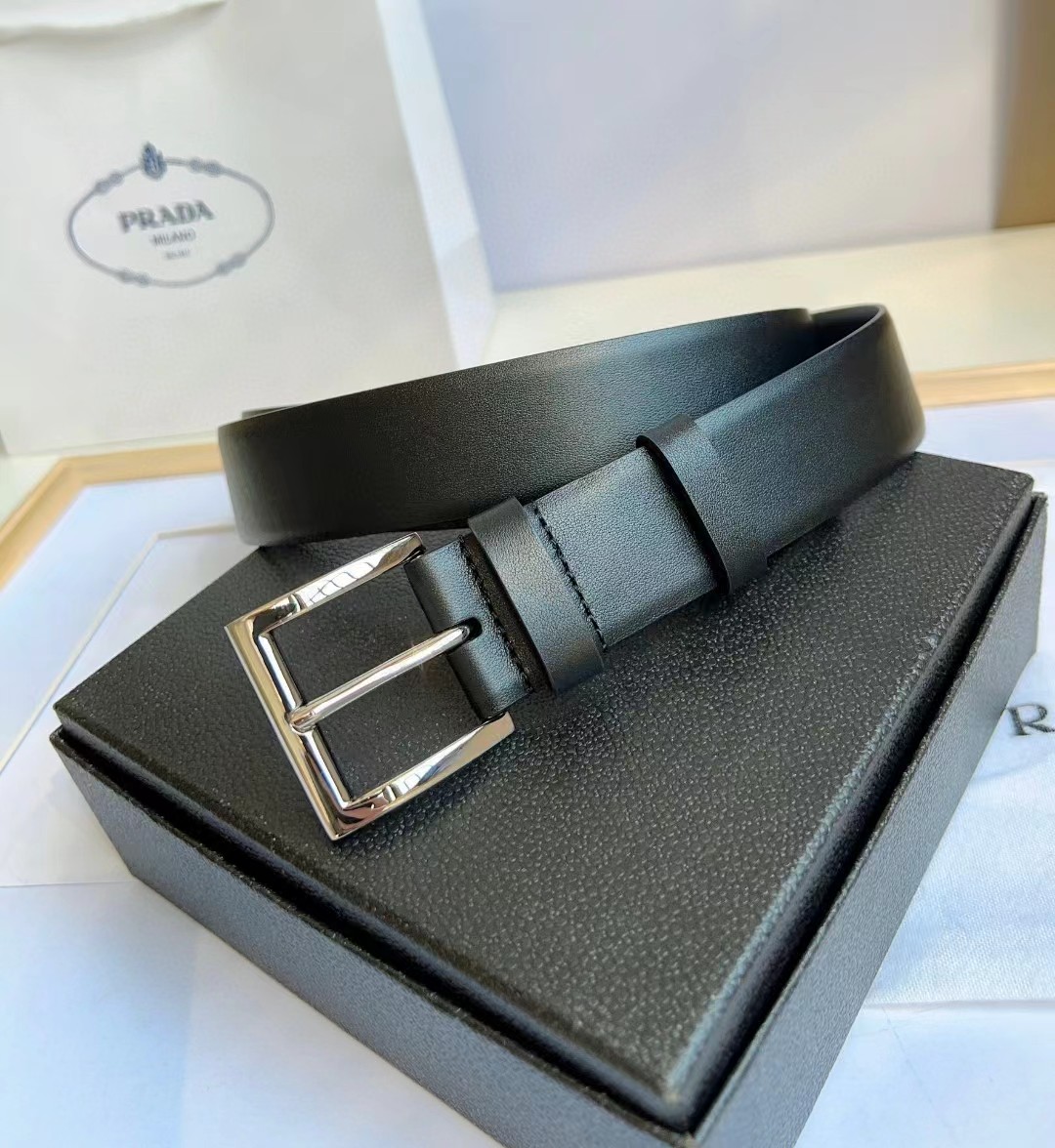 Prada Leather Belt - FashionPlug