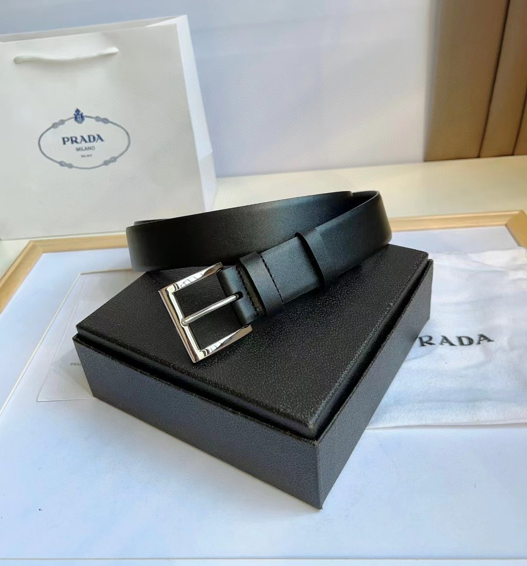 Prada Leather Belt - FashionPlug