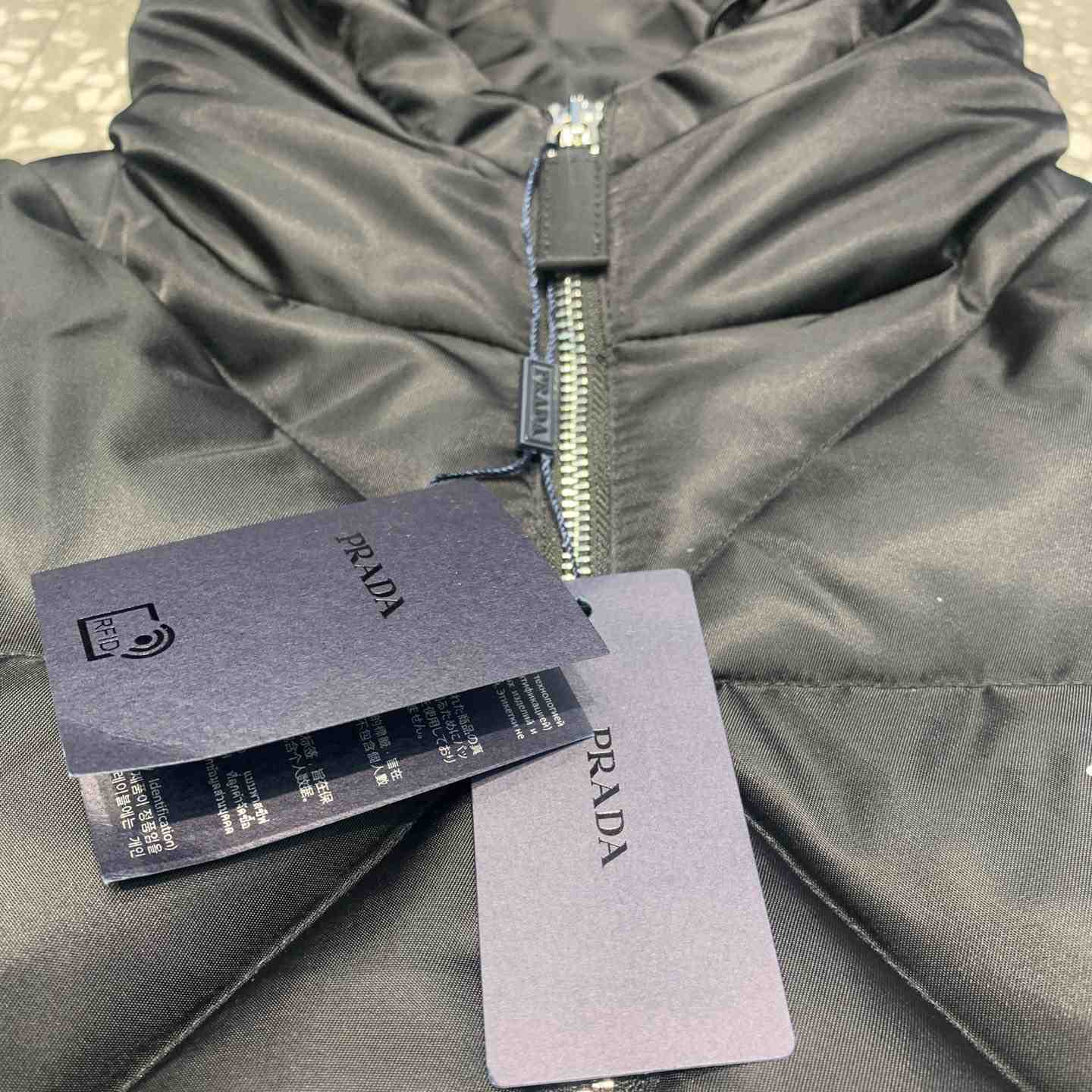 Prada Cropped Re-Nylon Down Jacket - FashionPlug
