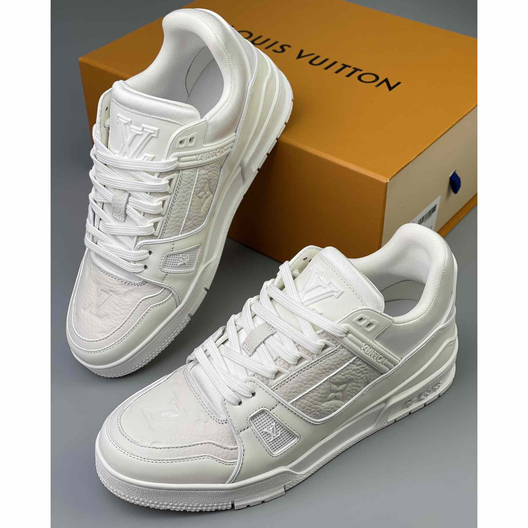 Louis Vuitton Trainer Sneaker (Upon UK Size) - FashionPlug