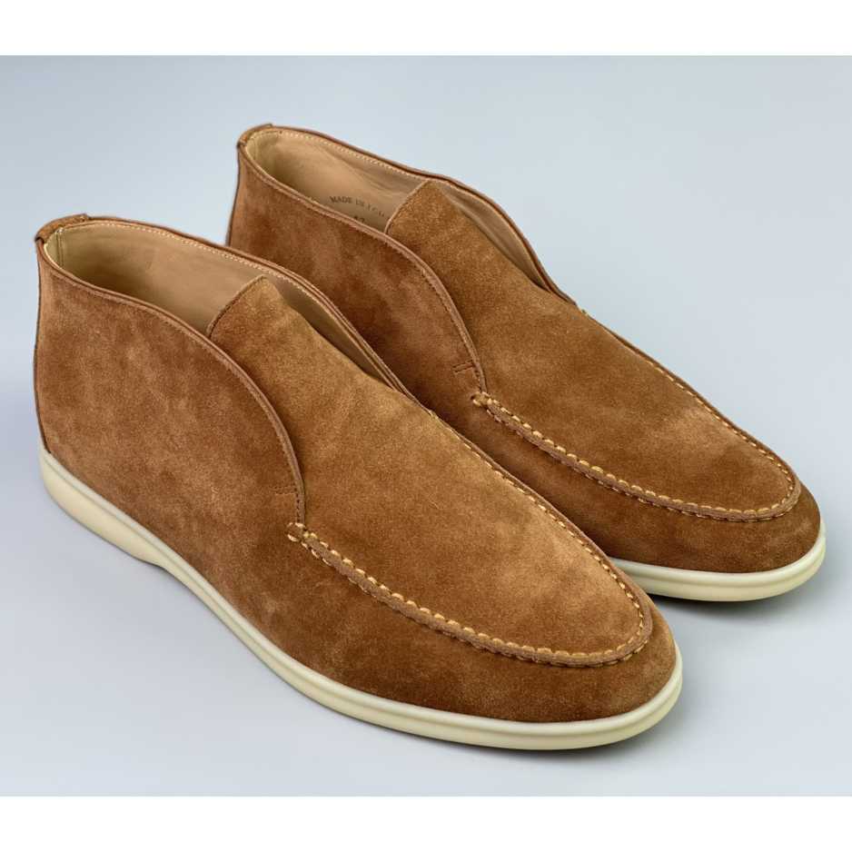 Loro Piana White Sole Summer Walk Loafers - FashionPlug