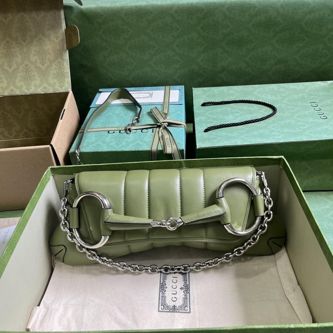 Gucci Horsebit Chain Medium Shoulder Bag (38x 15x 16cm) - FashionPlug
