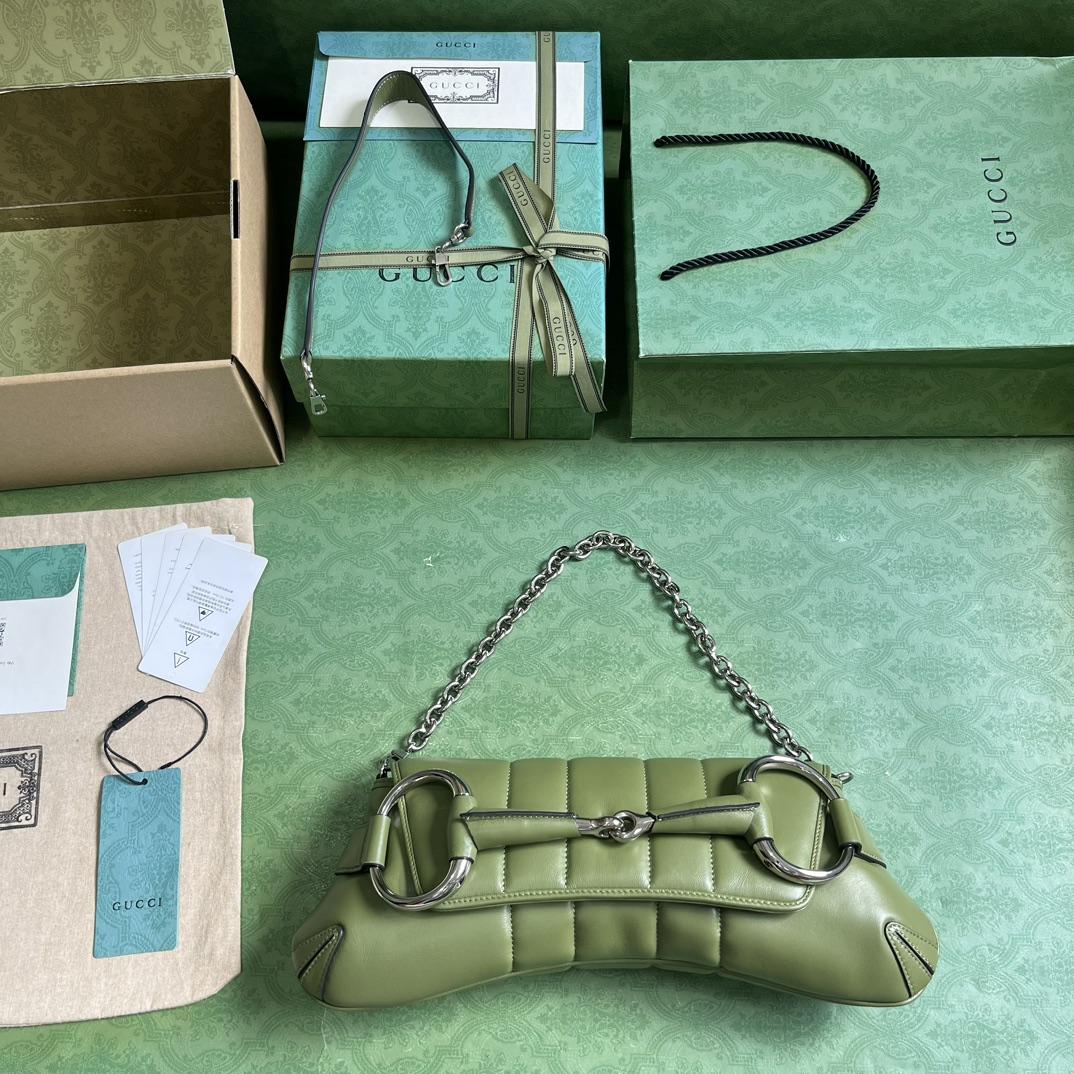 Gucci Horsebit Chain Medium Shoulder Bag (38x 15x 16cm) - FashionPlug