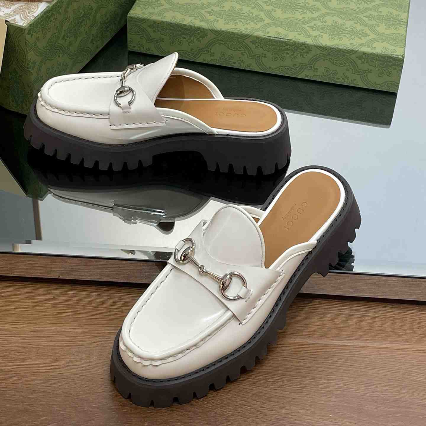 Gucci Women's Mule With Horsebit - FashionPlug