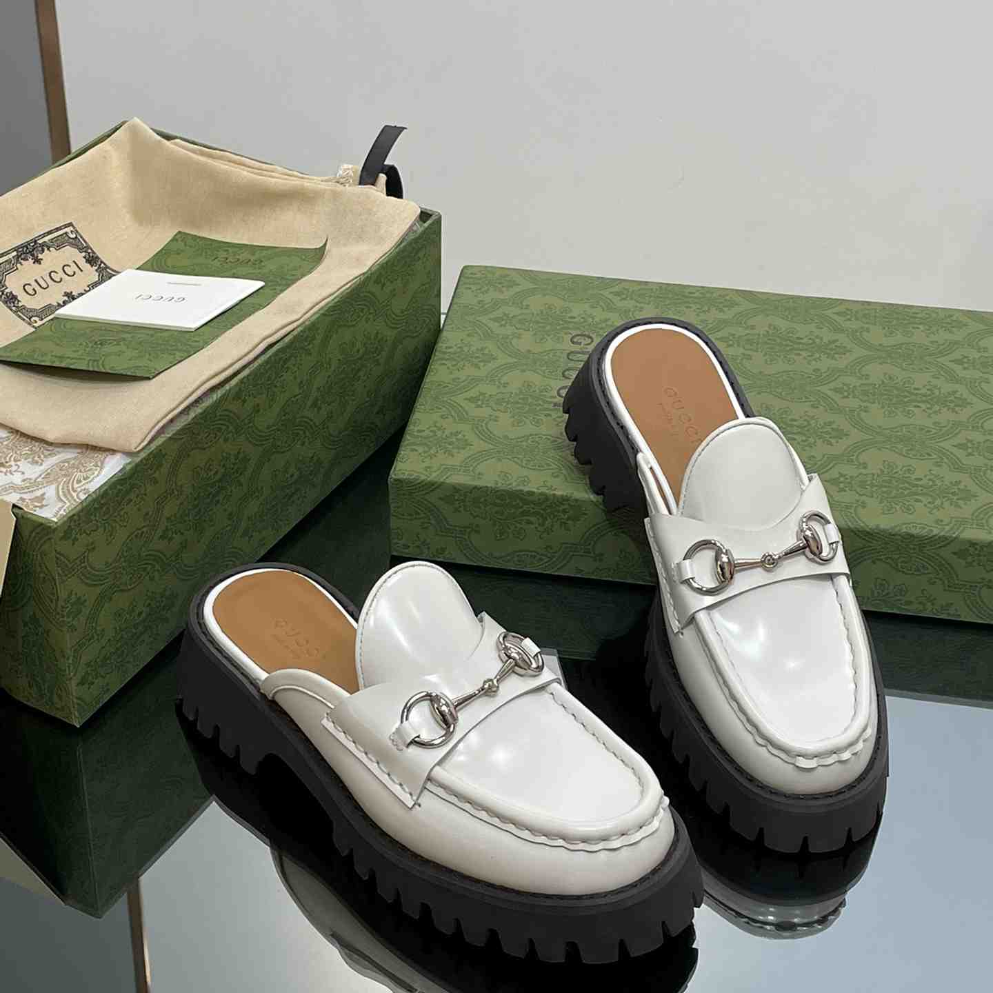Gucci Women's Mule With Horsebit - FashionPlug