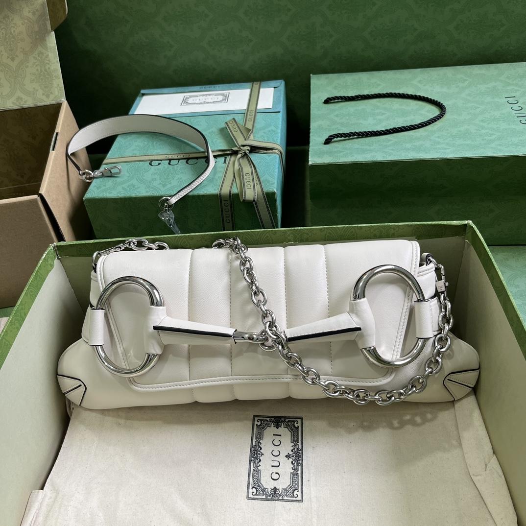 Gucci Horsebit Chain Medium Shoulder Bag (38x 15x 16cm) - FashionPlug