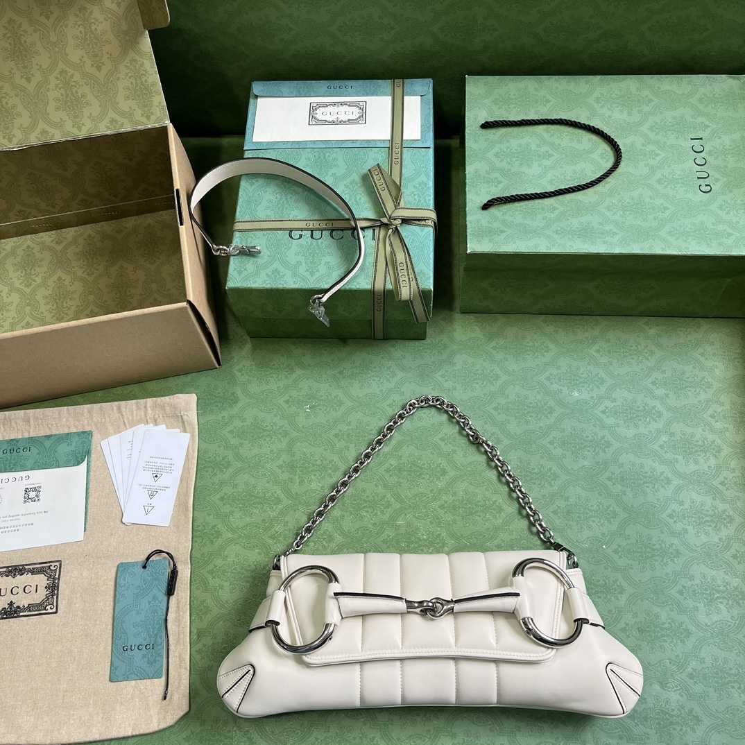 Gucci Horsebit Chain Medium Shoulder Bag (38x 15x 16cm) - FashionPlug