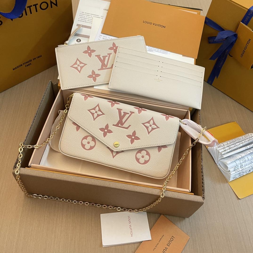 Louis Vuitton Félicie Pochette (21x12x3cm)   M82047 - FashionPlug