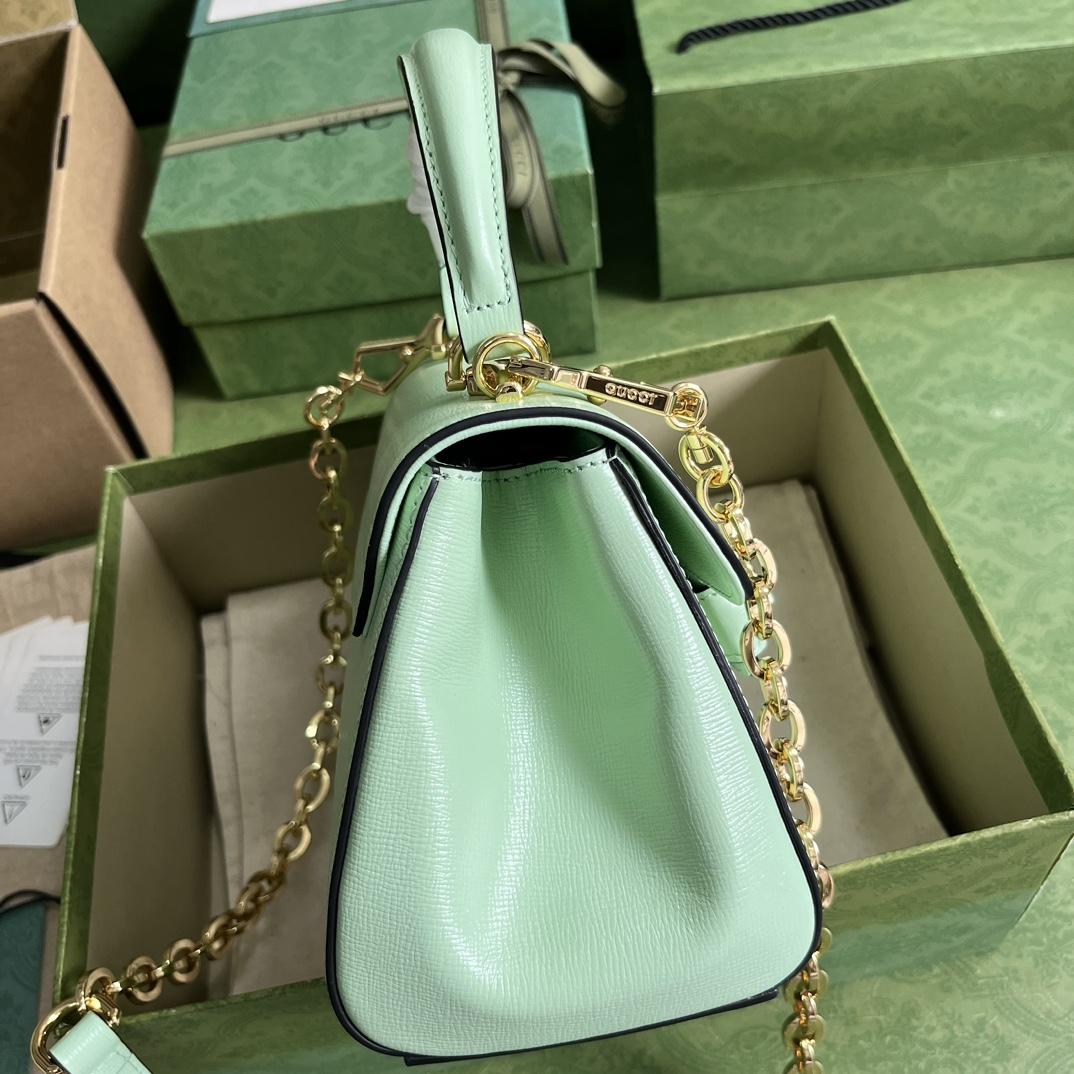 Gucci Horsebit 1955 Mini Top Handle Bag(22x16x10.5cm) - FashionPlug