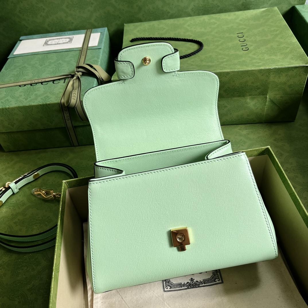 Gucci Horsebit 1955 Mini Top Handle Bag(22x16x10.5cm) - FashionPlug