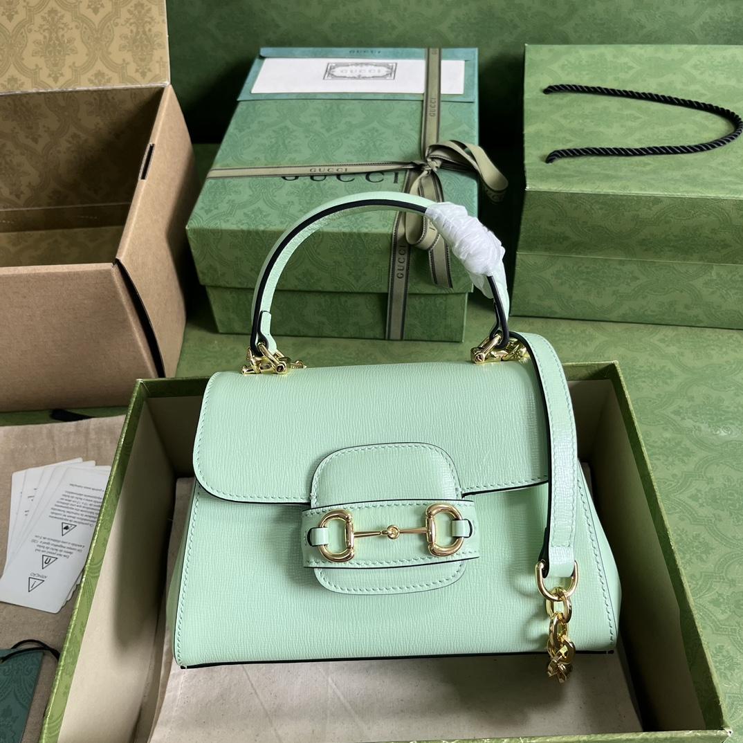 Gucci Horsebit 1955 Mini Top Handle Bag(22x16x10.5cm) - FashionPlug