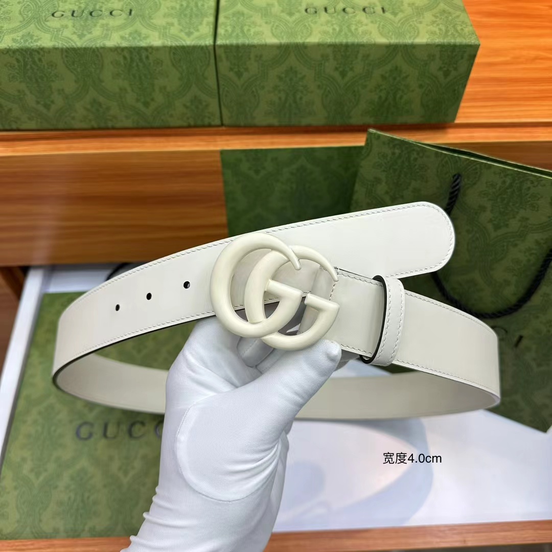 Gucci gg Marmont Reversible Thin Belt - FashionPlug