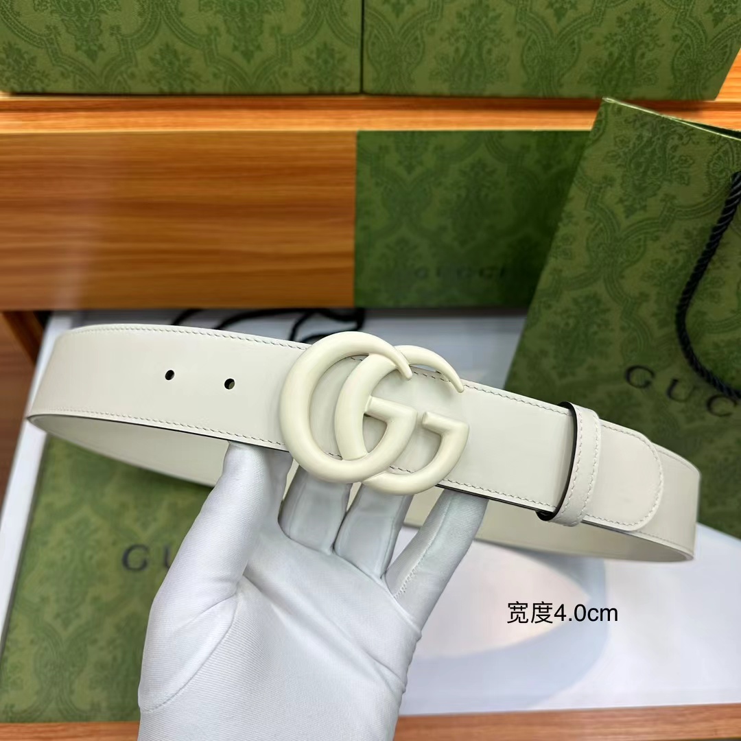 Gucci gg Marmont Reversible Thin Belt - FashionPlug