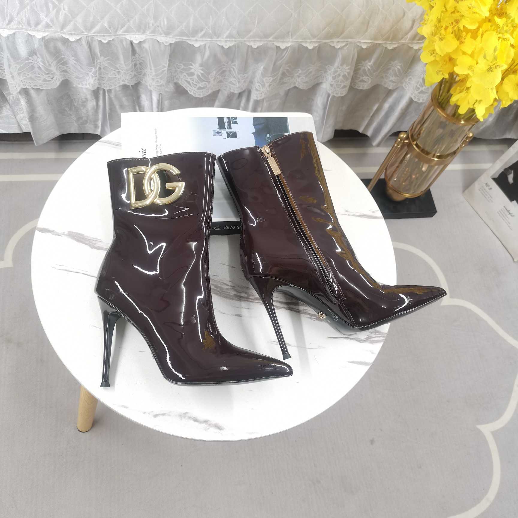 Dolce & Gabbana Calfskin Ankle Boots - FashionPlug