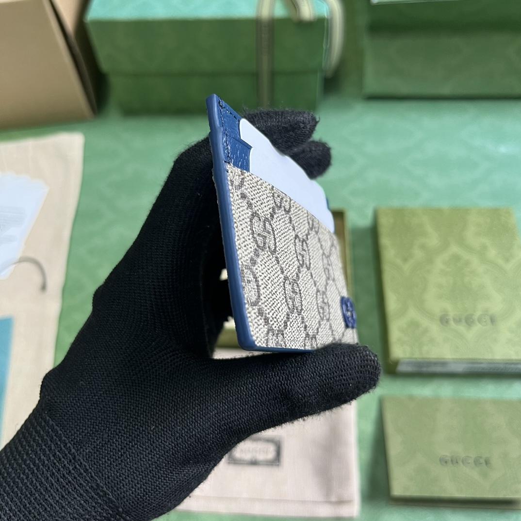Gucci Card Case With GG Detail - FashionPlug