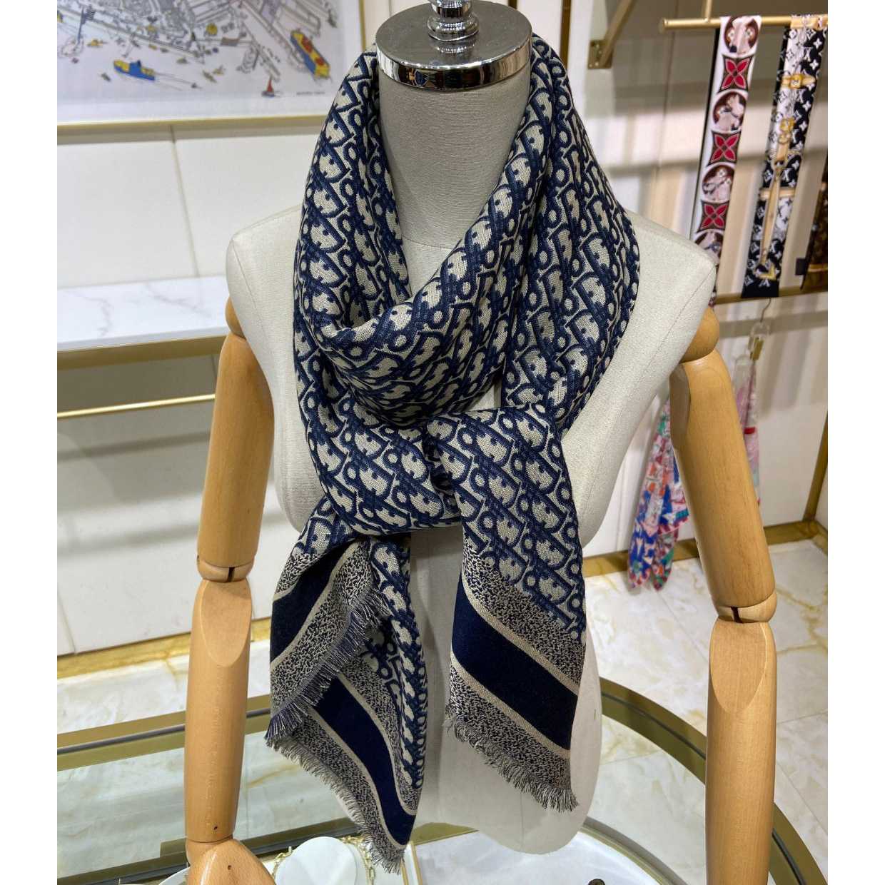 Dior Oblique Shawl - FashionPlug