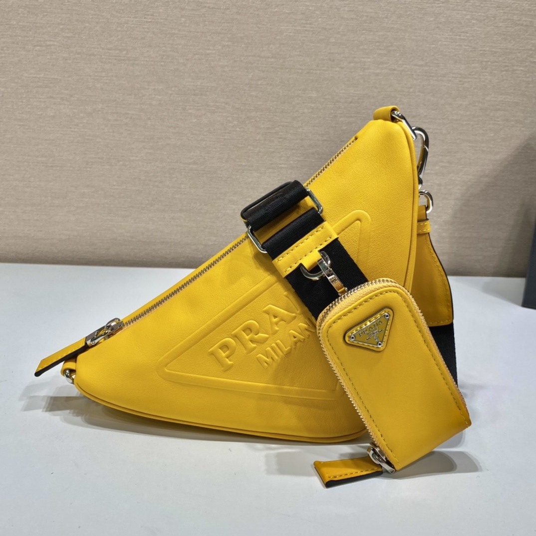 Prada Triangle Bag (26-14-12cm) - FashionPlug