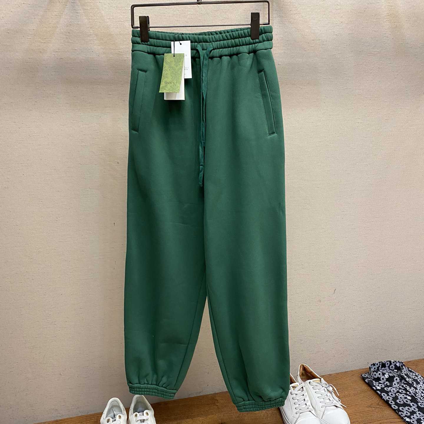 Gucci Cotton Jersey Track Pant With Web - FashionPlug