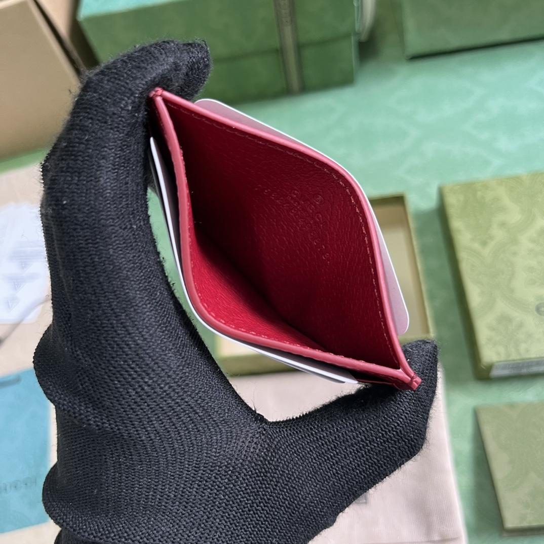 Gucci Card Case With GG Detail - FashionPlug