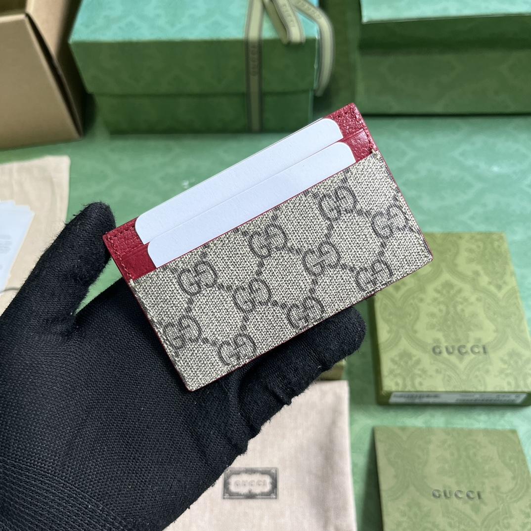 Gucci Card Case With GG Detail - FashionPlug