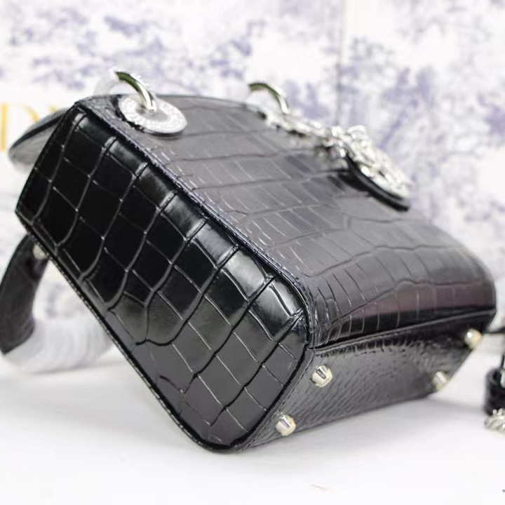 Dior Alligator Mini Lady Dior Bag (17-15-7cm) - FashionPlug