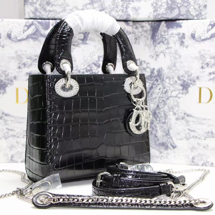 Dior Alligator Mini Lady Dior Bag (17-15-7cm) - FashionPlug