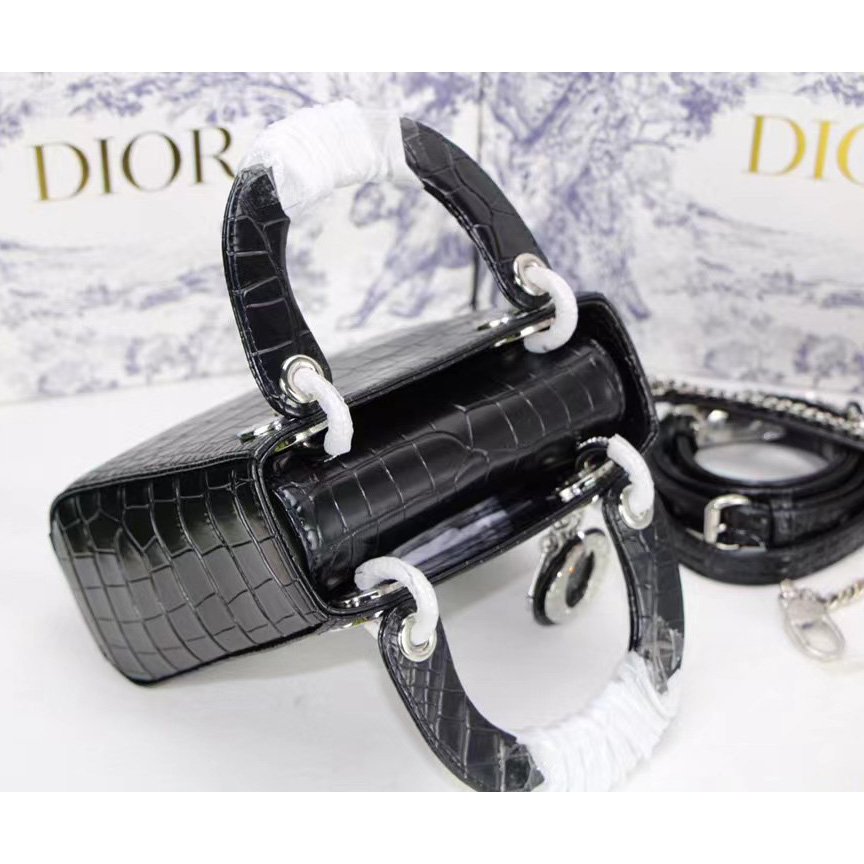 Dior Alligator Mini Lady Dior Bag (17-15-7cm) - FashionPlug