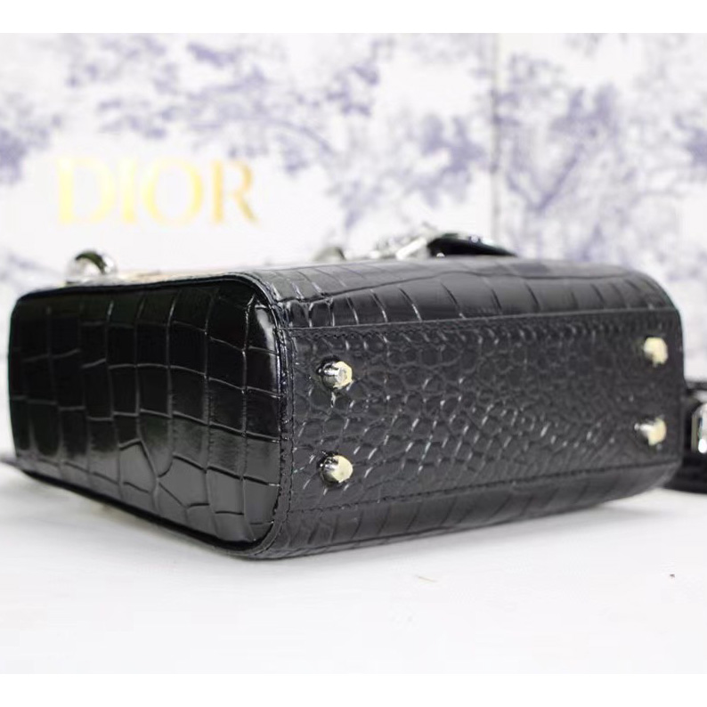 Dior Alligator Mini Lady Dior Bag (17-15-7cm) - FashionPlug