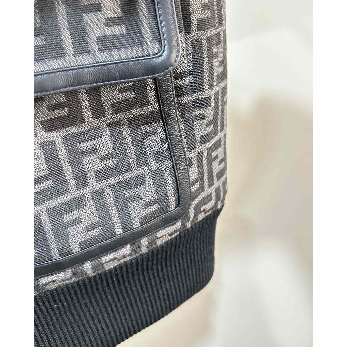 Fendi FF Jacquard Fabric Jacket - FashionPlug