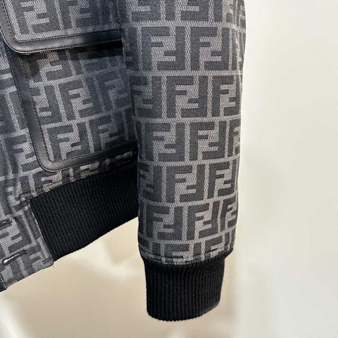 Fendi FF Jacquard Fabric Jacket - FashionPlug